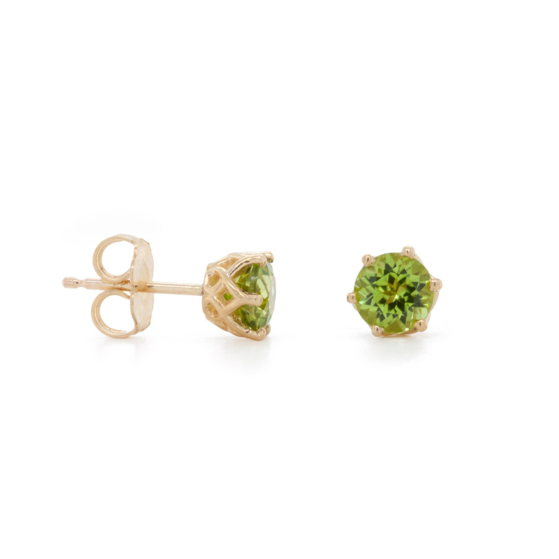 The Mesa Verde Peridot Studs - W.R. Metalarts