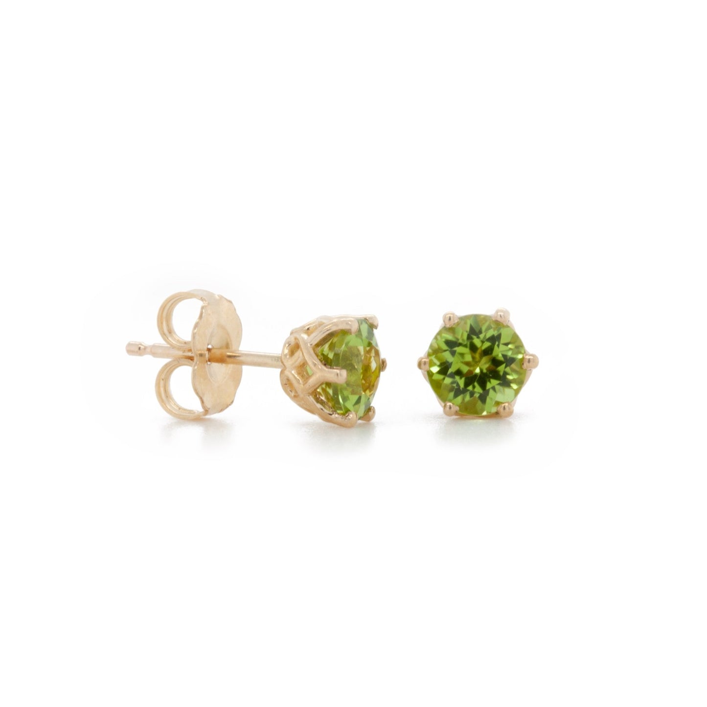 The Mesa Verde Peridot Studs - W.R. Metalarts