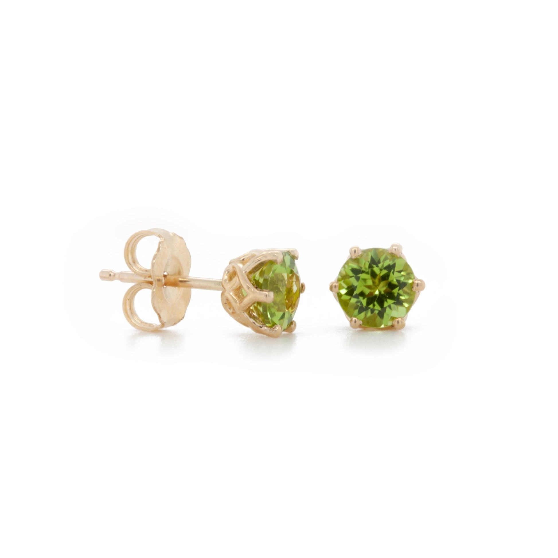 The Mesa Verde Peridot Studs - W.R. Metalarts