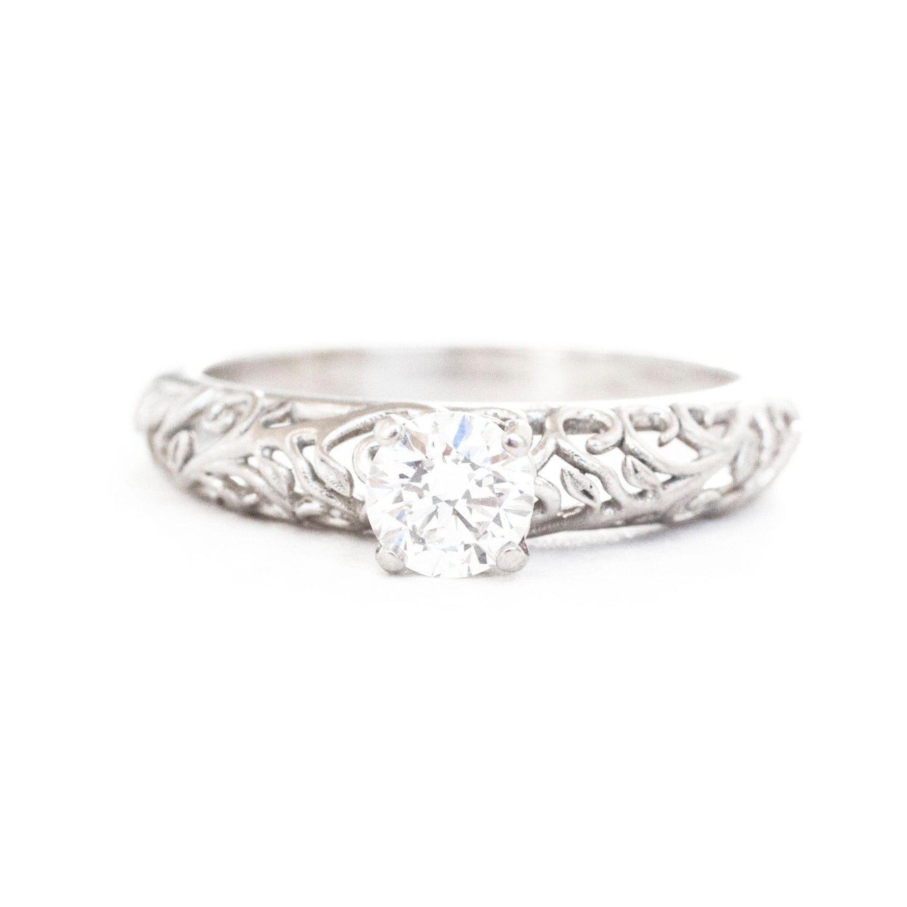 The Modern Vintage Botanical Ring - W.R. Metalarts