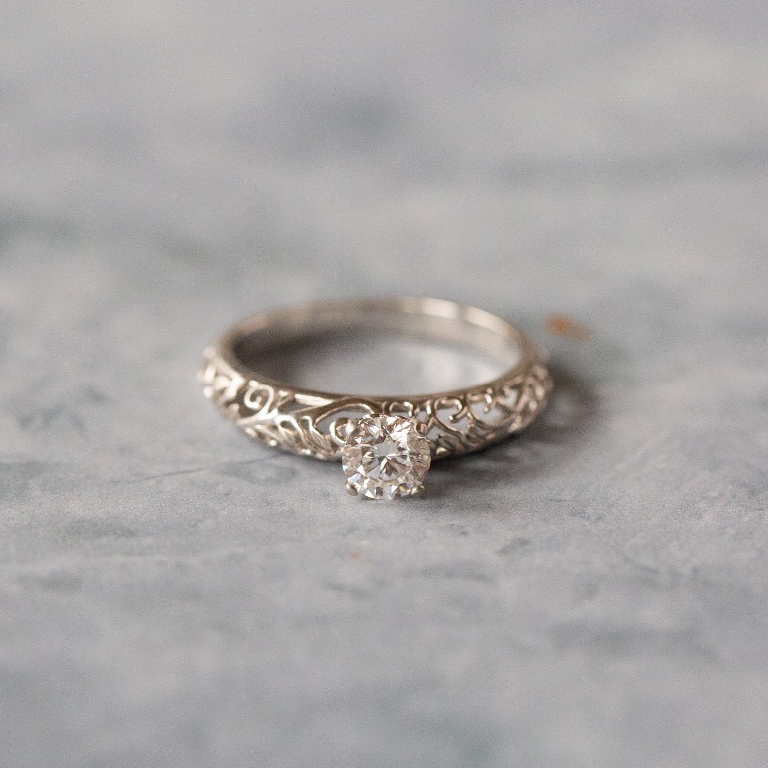 The Modern Vintage Botanical Ring - W.R. Metalarts