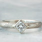 The Mokume Gane Square-Cut Solitaire - W.R. Metalarts