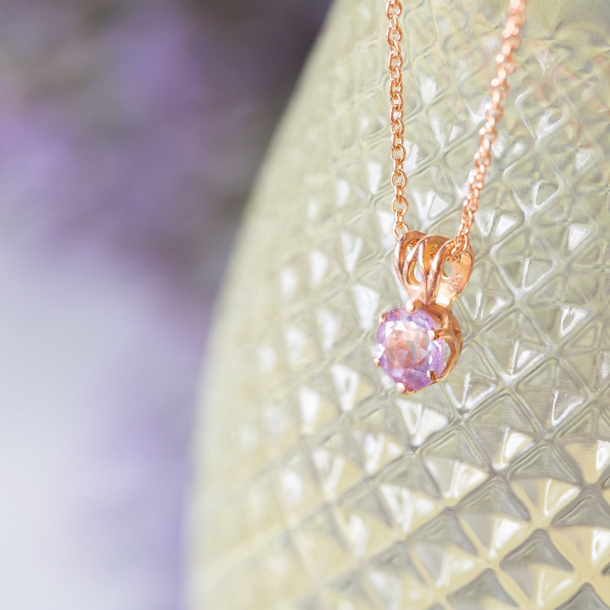 The Montana Amethyst Pendant - W.R. Metalarts