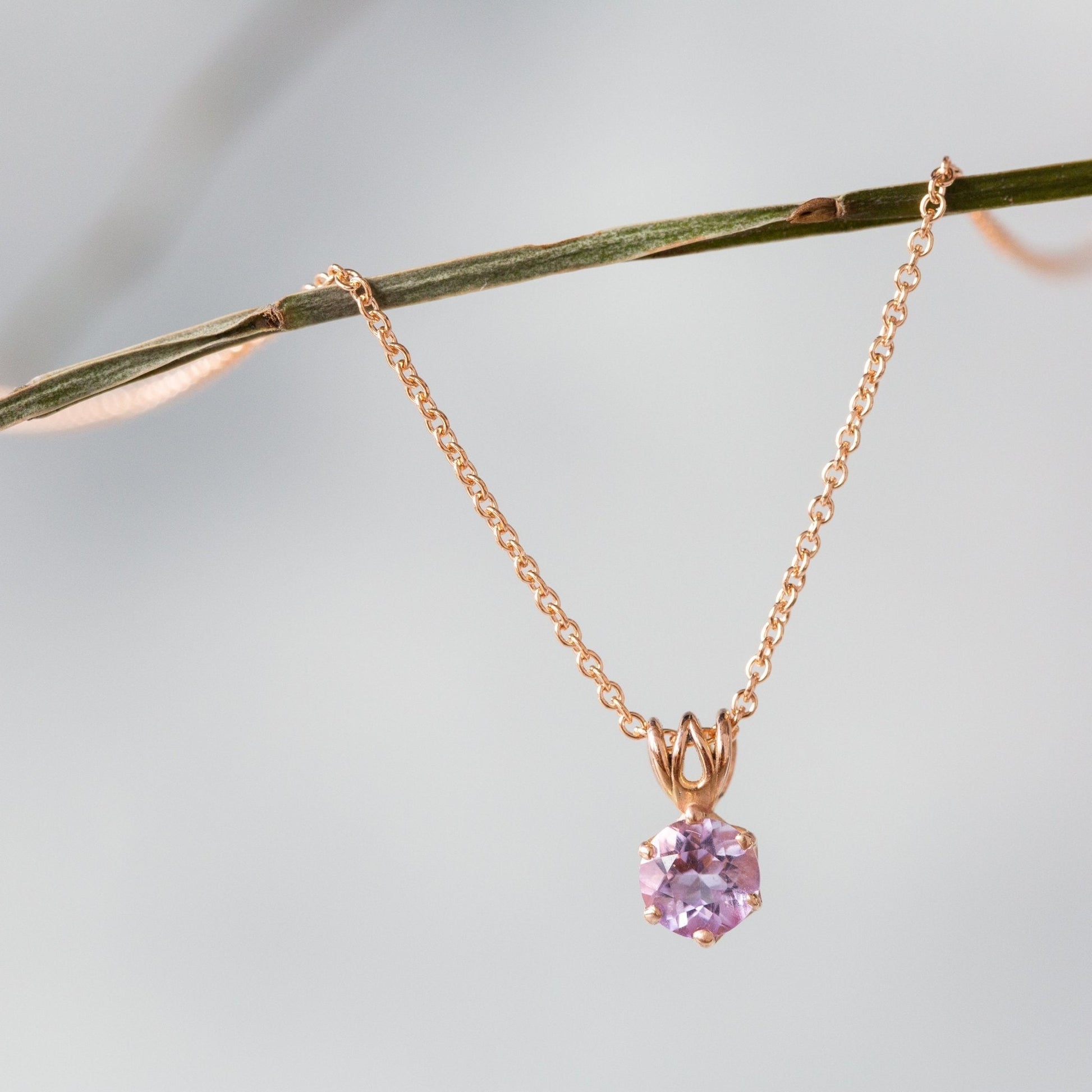The Montana Amethyst Pendant - W.R. Metalarts