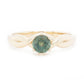 The Montana Sapphire Fairmined Twist Ring (Ready to ship in size 6) - W.R. Metalarts