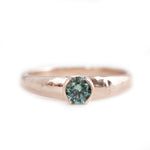 The Montana Sapphire Solitaire - W.R. Metalarts