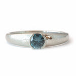 The Montana Sapphire Solitaire - W.R. Metalarts