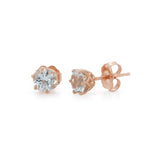 The New Hampshire Aquamarine Studs - W.R. Metalarts