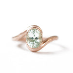 The Oval Solitaire Embrace - W.R. Metalarts
