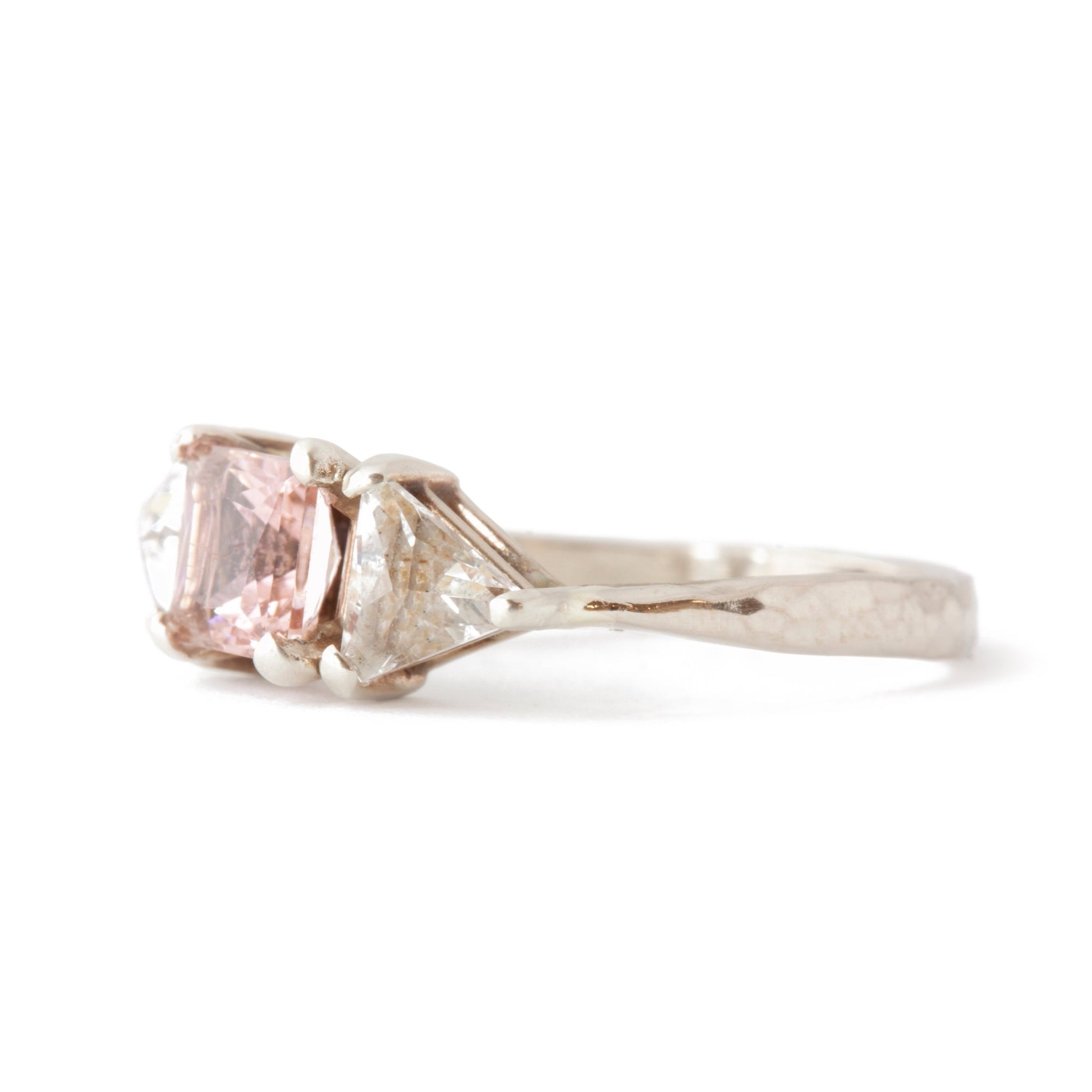 The Pink Princess Cut Ring - W.R. Metalarts
