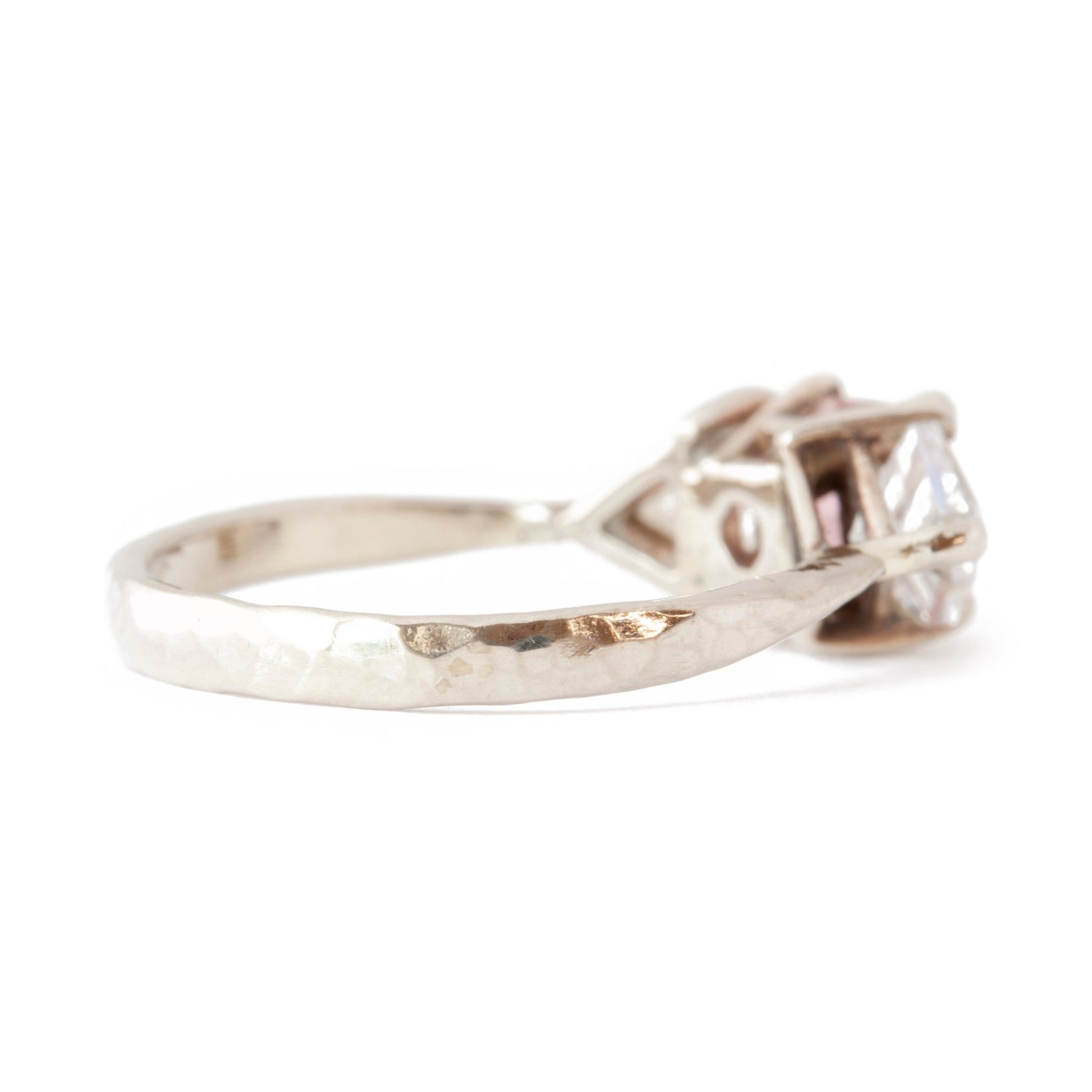 The Pink Princess Cut Ring - W.R. Metalarts