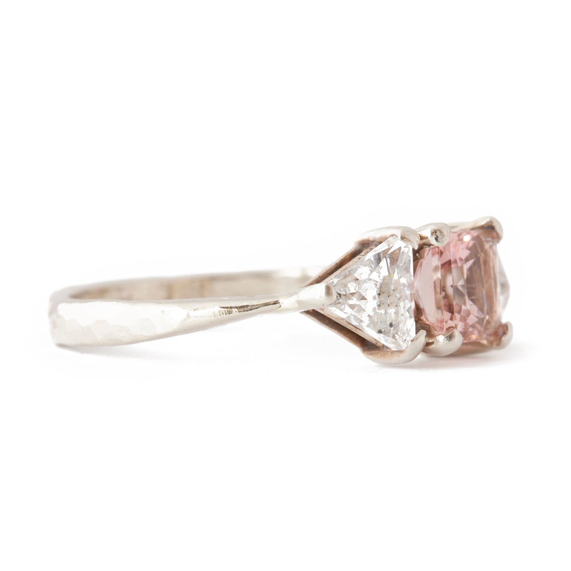 The Pink Princess Cut Ring - W.R. Metalarts