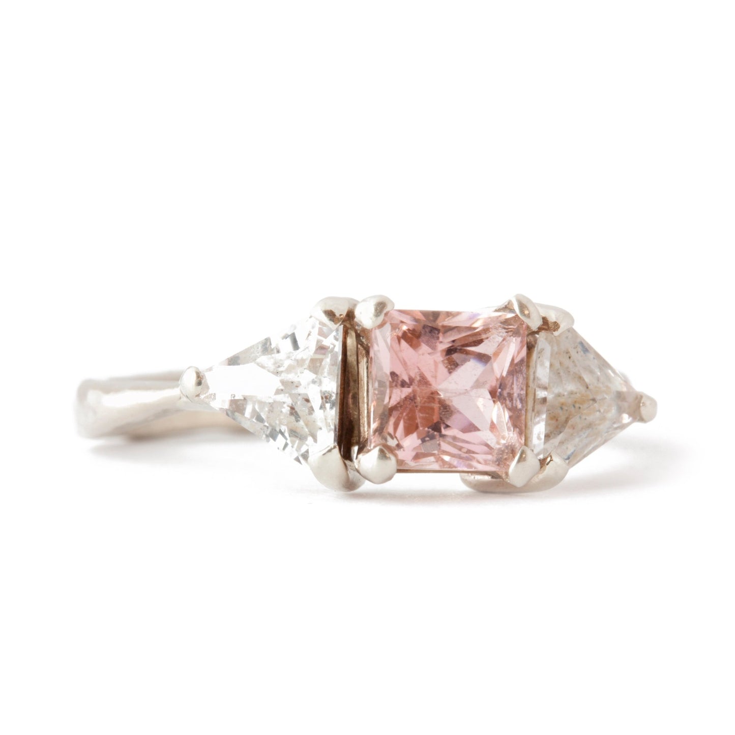 The Pink Princess Cut Ring - W.R. Metalarts