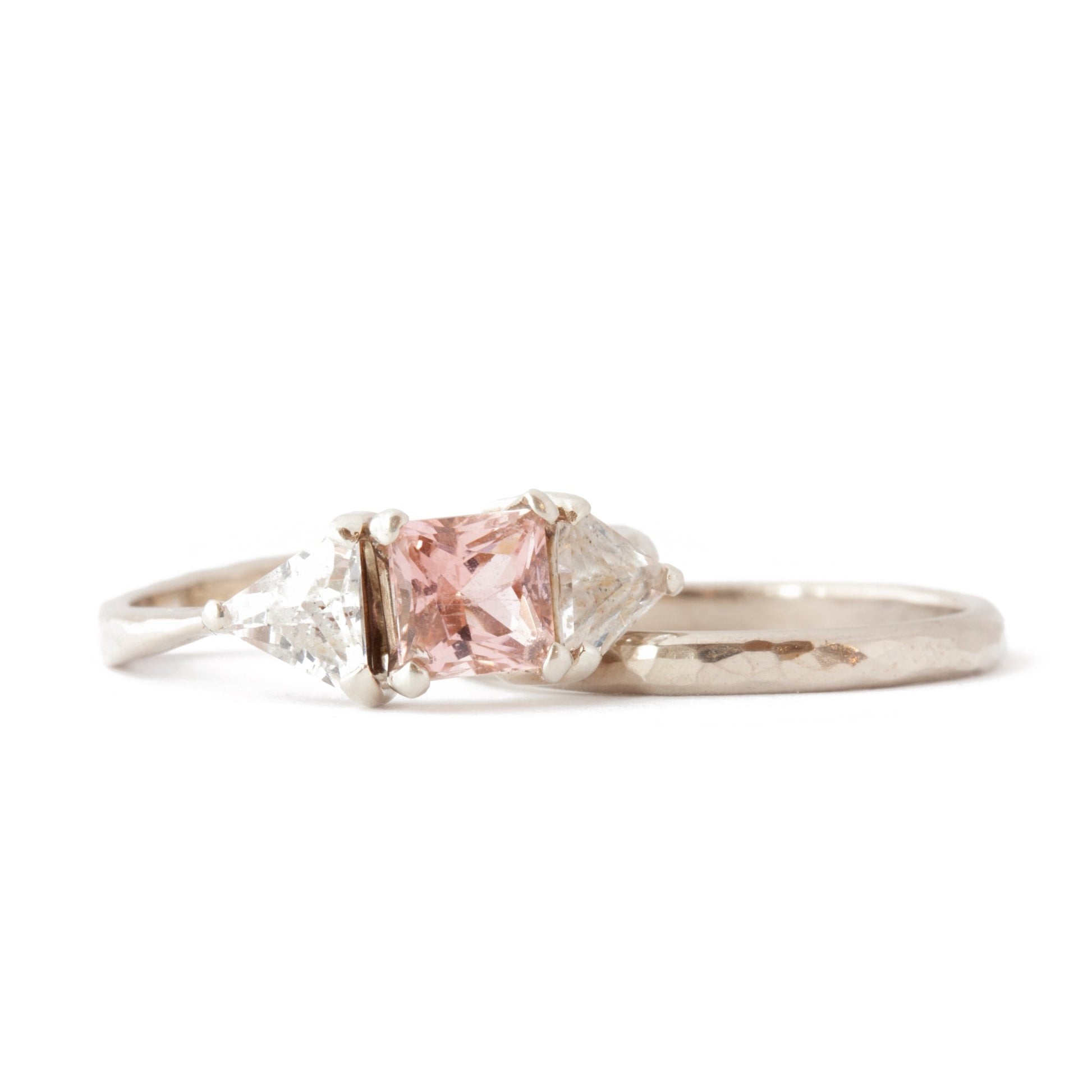 The Pink Princess Cut Ring - W.R. Metalarts