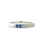 The Rainbow Band (Ready to ship in 14K palladium white gold size 5.75) - W.R. Metalarts