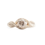 The Salt and Pepper Mokume Twist Ring - W.R. Metalarts