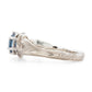 The Sapphire Mokume Twist Ring (Ready to ship in size 5.5) - W.R. Metalarts