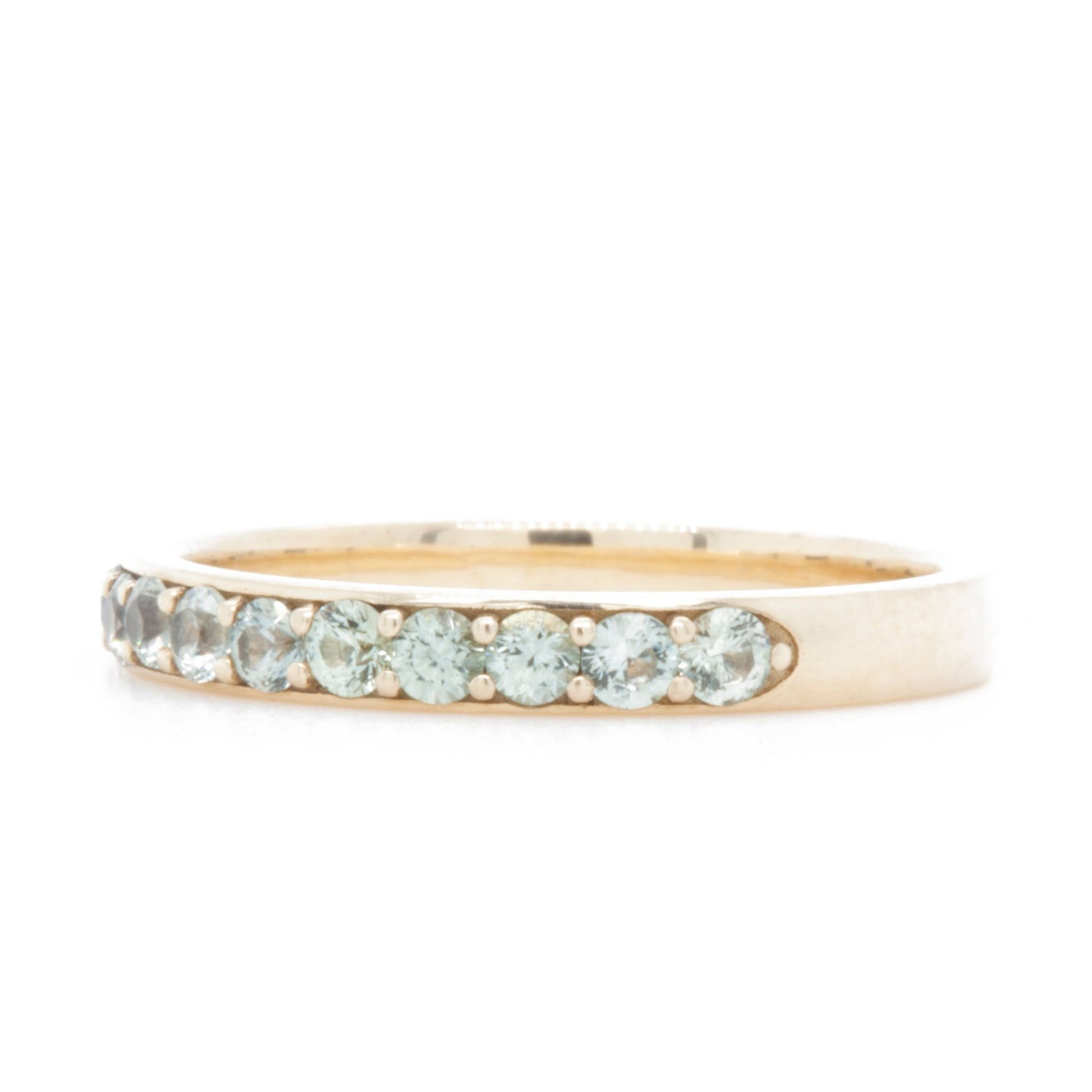 The Sapphire Pavé Band (Ready to ship in size 6.75) - W.R. Metalarts