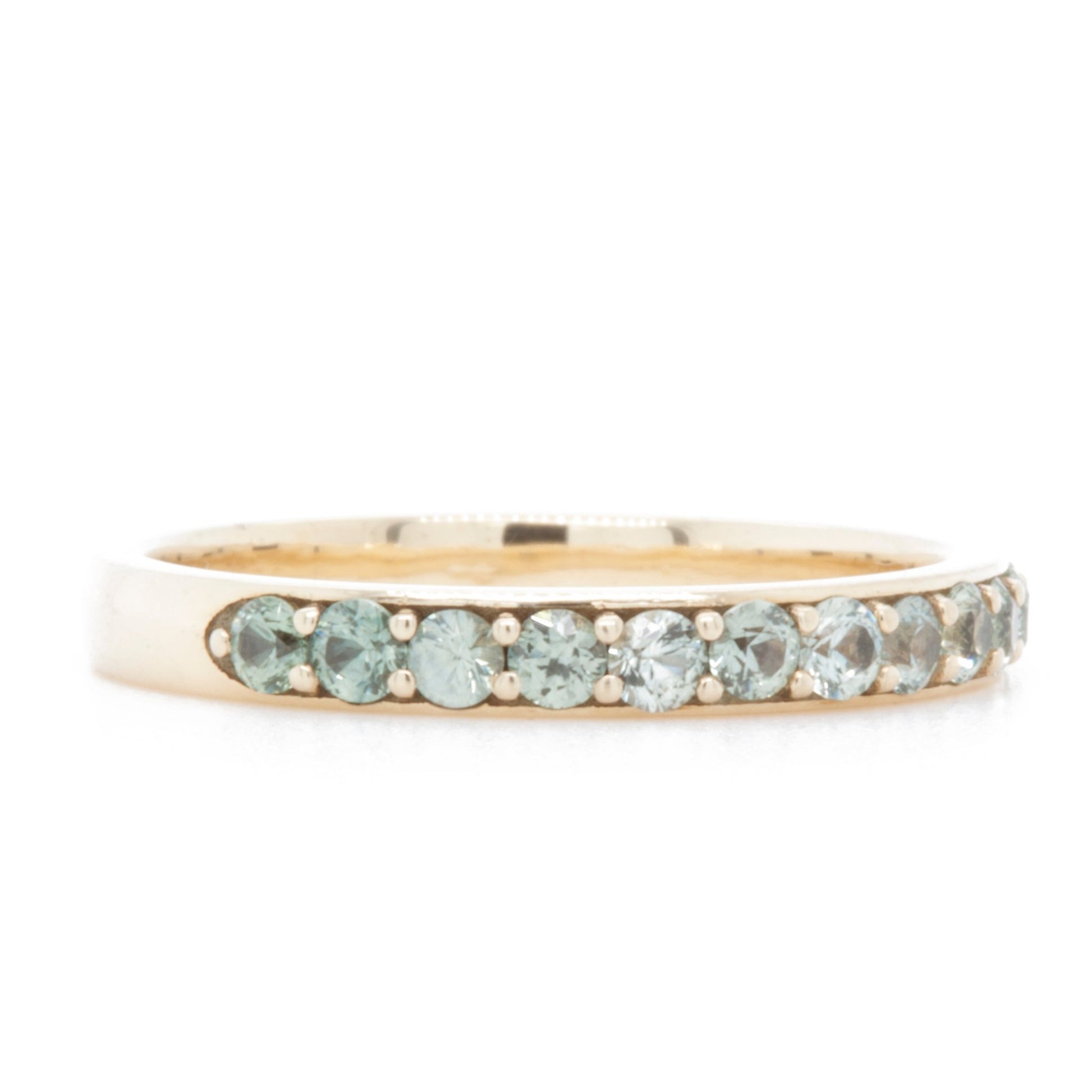 The Sapphire Pavé Band (Ready to ship in size 6.75) - W.R. Metalarts