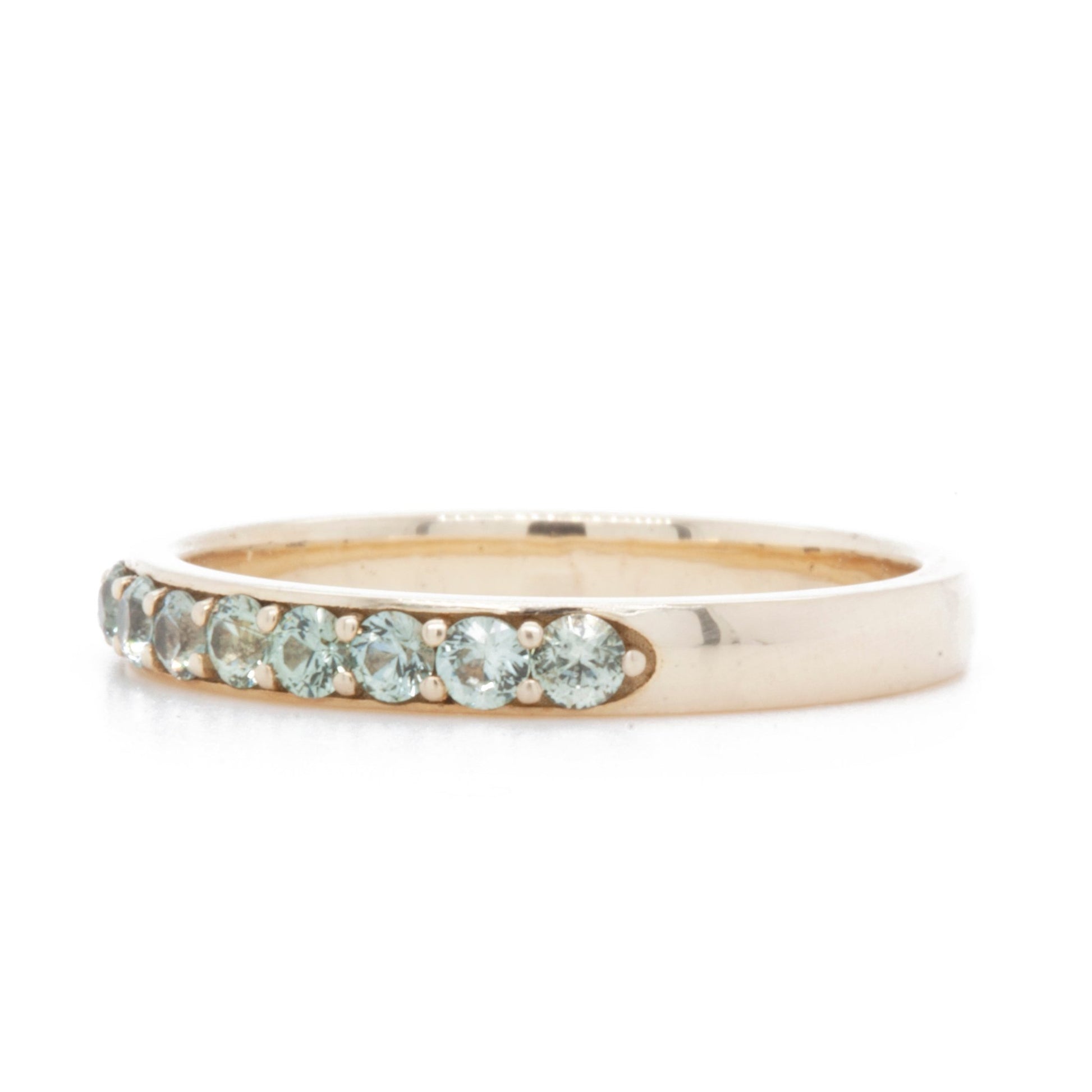 The Sapphire Pavé Band (Ready to ship in size 6.75) - W.R. Metalarts