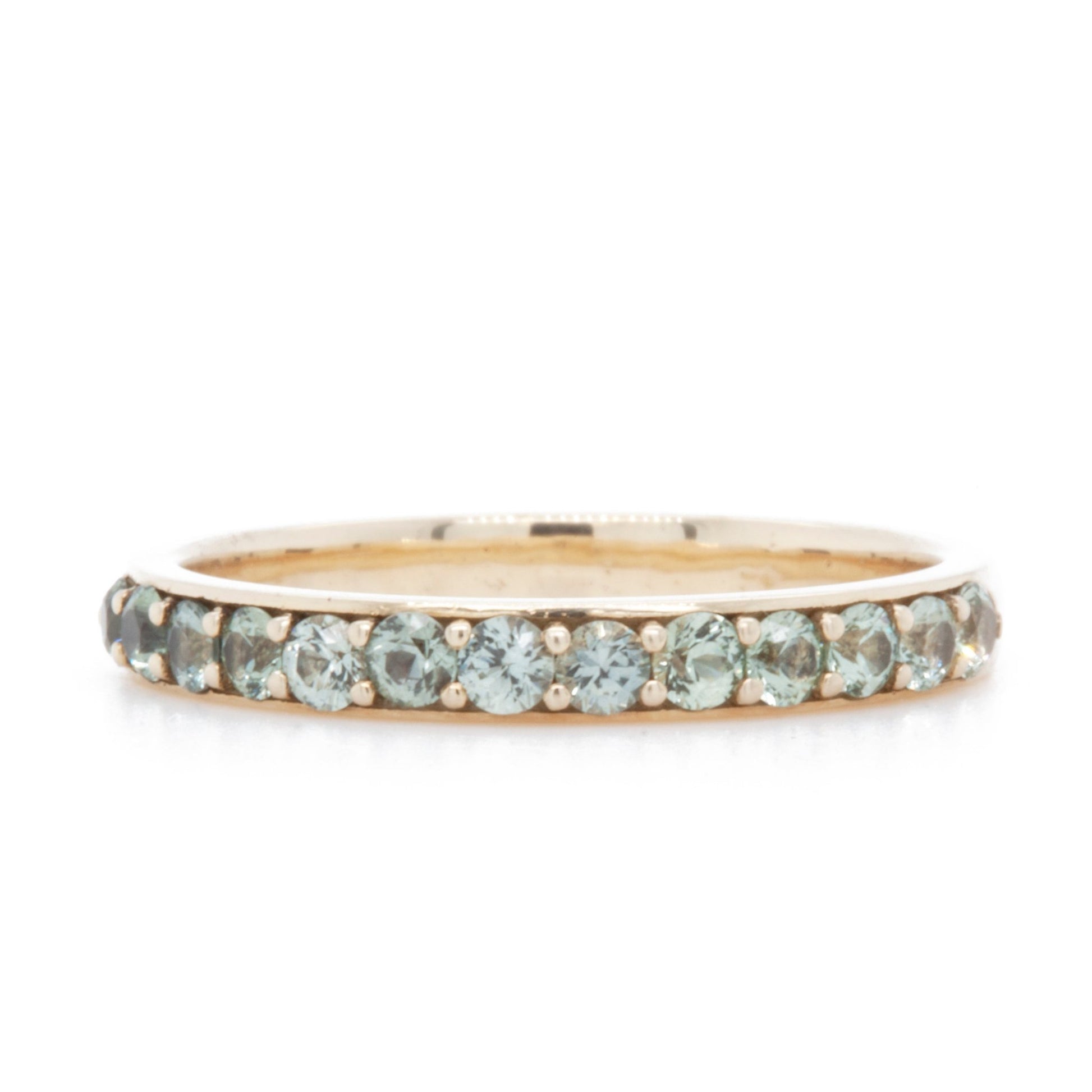 The Sapphire Pavé Band (Ready to ship in size 6.75) - W.R. Metalarts