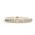 The Sapphire Pavé Band (Ready to ship in size 6.75) - W.R. Metalarts