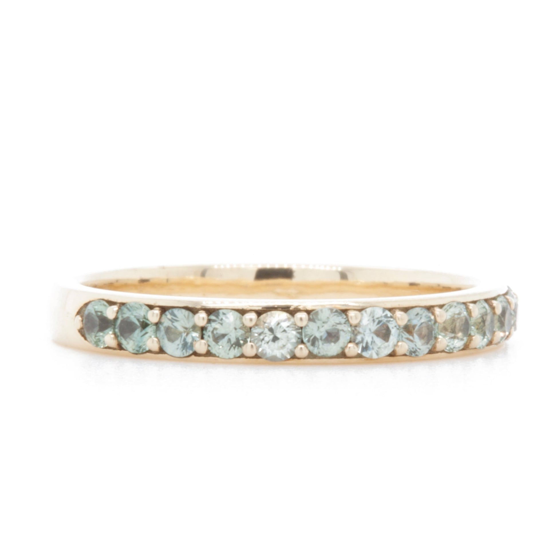 The Sapphire Pavé Band (Ready to ship in size 6.75) - W.R. Metalarts
