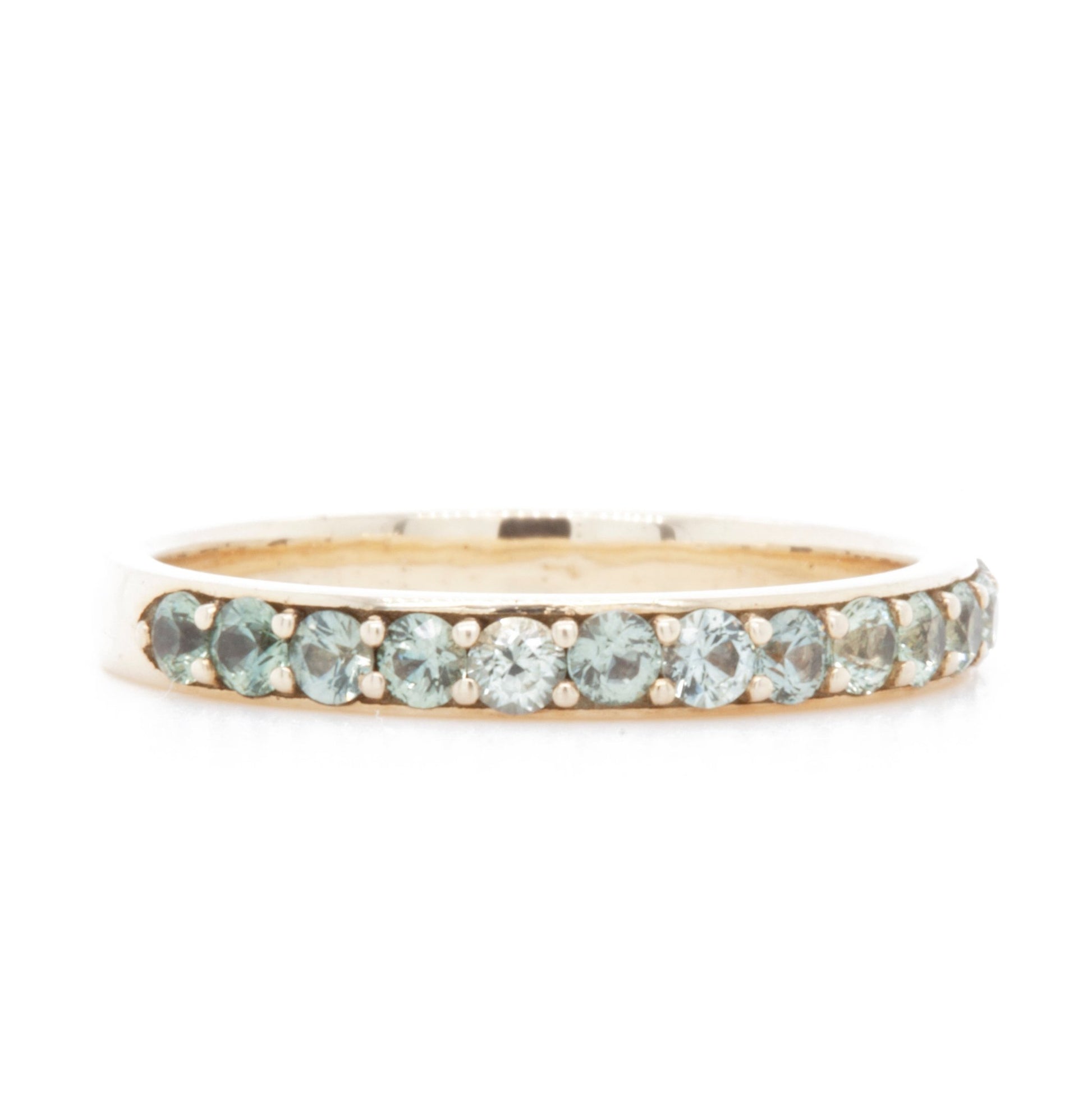The Sapphire Pavé Band (Ready to ship in size 6.75) - W.R. Metalarts