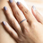 The Seven Stone Iolite Ring (Ready to ship in 14K rose gold size 7) - W.R. Metalarts