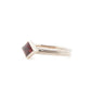 The Square Cut Garnet Mokume Ring - W.R. Metalarts