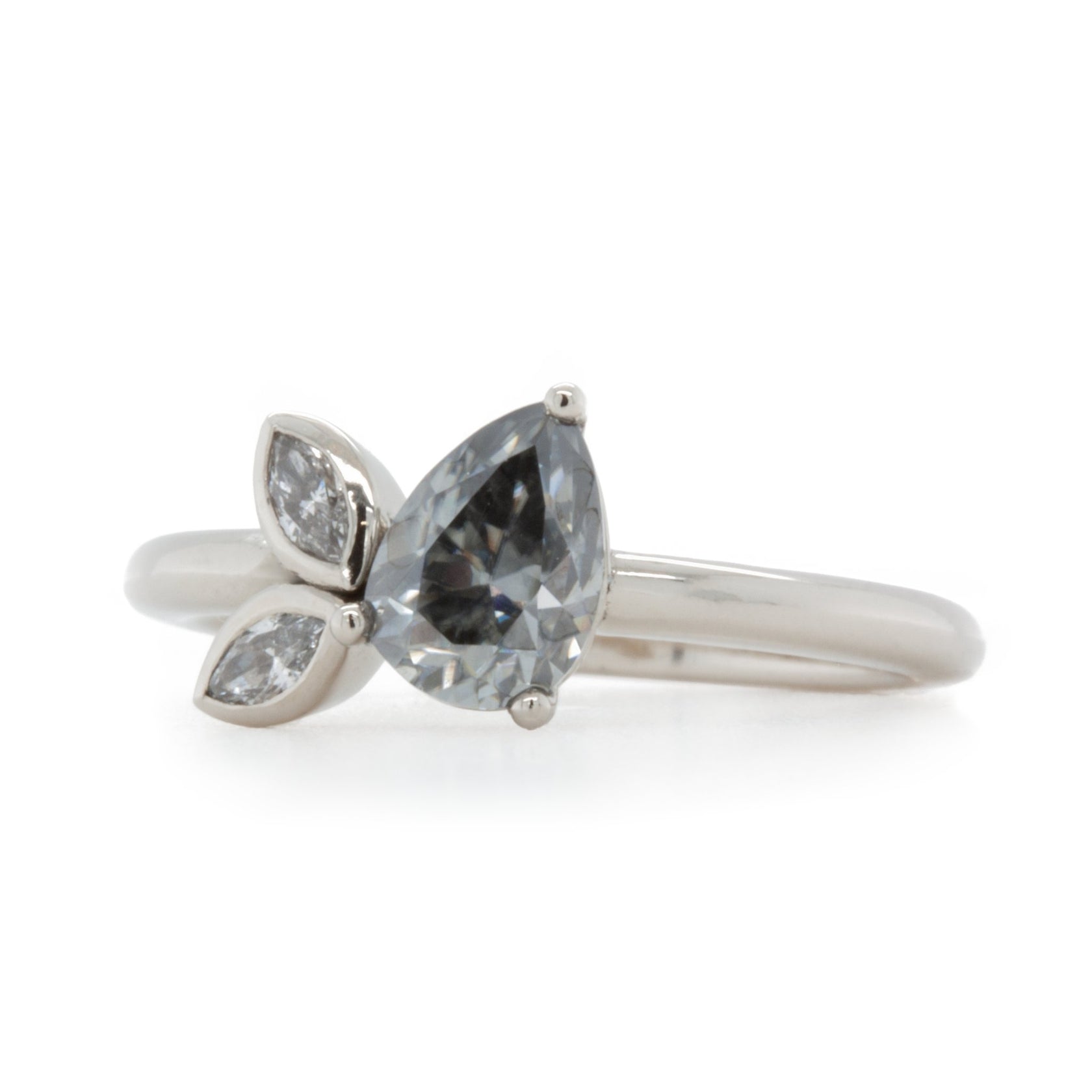 The Moissanite Sweet Pea Ring W.R. Metalarts
