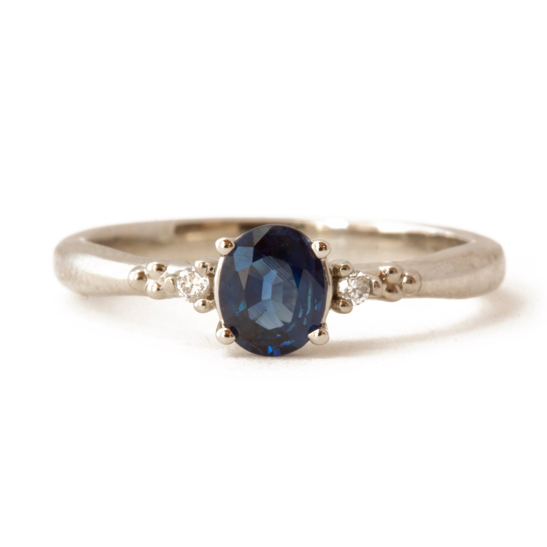 The Three-Stone Sapphire Ring - W.R. Metalarts