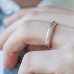 The Tri-Metal Mokume Gane Rose Gold Band - W.R. Metalarts