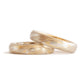 The Tri-Metal Mokume Gane Yellow Gold Band (Ready to ship in 5mm width with a 14K yellow gold liner size 10) - W.R. Metalarts