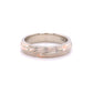 The Tri-Metal Rose Gold Mokume Gane Knife Edge Band - W.R. Metalarts