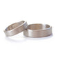The White Gold Band (Flat Profile) (Ready to ship in 2mm width size 10.75 matte finish) - W.R. Metalarts