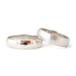 The White Gold Hammered Band (Ready to ship in 2mm width size 6.5 with a matte finish) - W.R. Metalarts