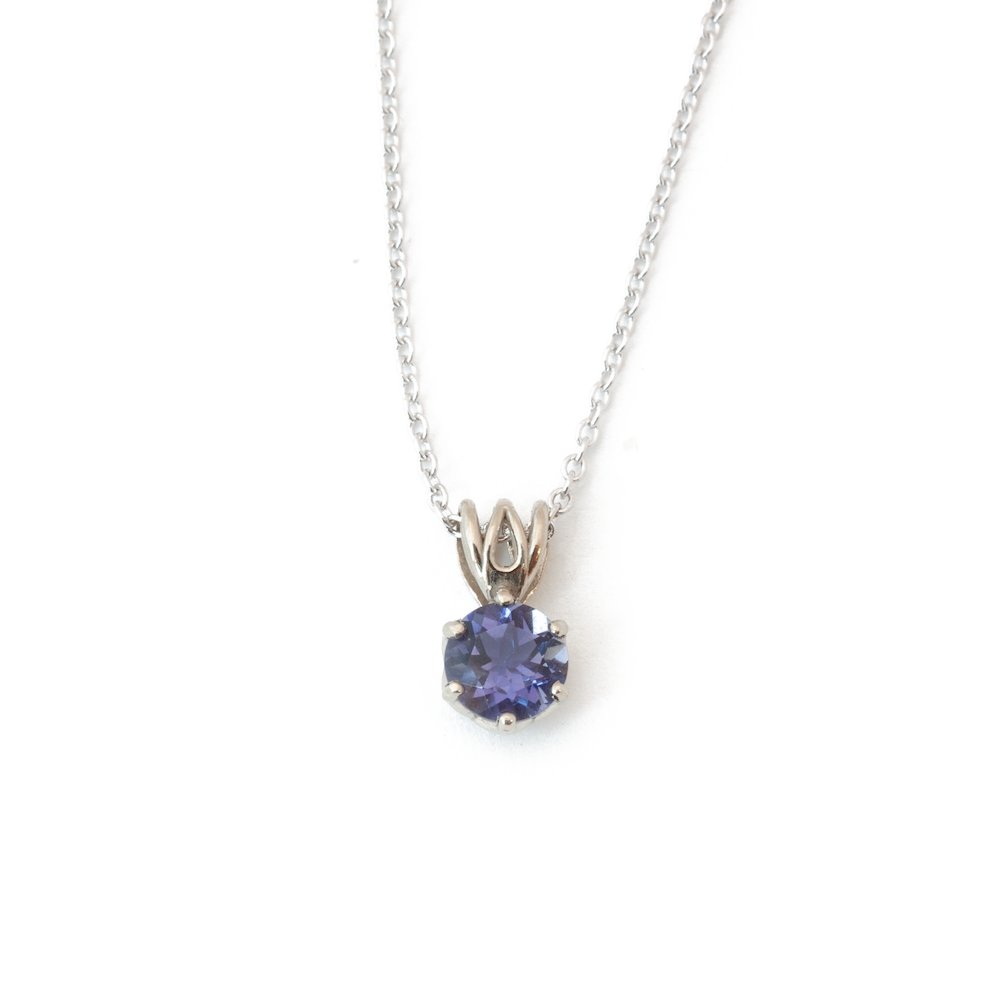 The Wyoming Iolite Pendant - W.R. Metalarts