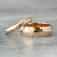 The Yellow Gold Hammered Band - W.R. Metalarts