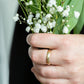 The Yellow Gold Hammered Band (Ready to ship in 2mm width size 5.5) - W.R. Metalarts