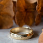 The Yellow Gold Hammered Band (Ready to ship in 2mm width size 5.5) - W.R. Metalarts